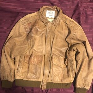 Global Identity G-III vintage leather bomber jacket